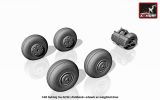 Su-34 Fullback wheels w/ weighted tires 1:48