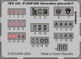 P-39/ P-400 placards 1:48