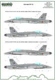 F/A-18 (EF-18) Spain standard markings & stencils 1:72