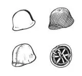 US WW II helmets 1:35