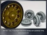 T-34/76 Spider web road wheels set (narrower tires) 1:35