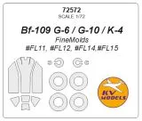Bf 109G-6/10/K-4 mask for Fine Molds 1:72