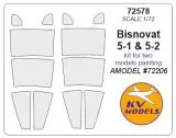 Bisnovat 5-1/ 5-2 mask for Amodel 1:72 Bisnovat 5-1/ 5-2 mask for Amodel 1:72