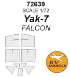 Yak-7 mask for Falcon 1:72