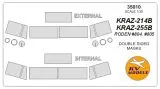 KRAZ-214 / 255B (Double sided) mask for Roden 1:35
