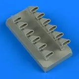 Spitfire Mk. IX exhaust - fishtail for Revell 1:32