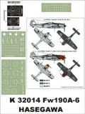 Fw 190A-6 super mask for Hasegawa 1:32