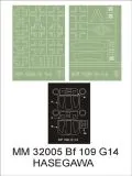 Bf 109G-14 maxi mask for Hasegawa 1:32