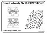Chevrolet C.15A wheels small type 9x16 (FIRESTONE) 1:72