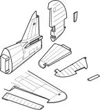 P-40E Control Surfaces for Hasegawa 1:48 P-40E Control Surfaces for Hasegawa 1:48