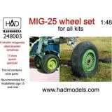 MiG-25 wheels 1:48