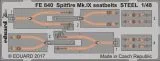 Spitfire Mk. IX seatbelts STEEL 1:48