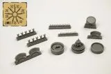 B-17G Engine Set (starboard side engine) for Airfix 1:72