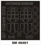 Bf 109G-6 mask for Zvezda 1:48 Bf 109G-6 mask for Zvezda 1:48