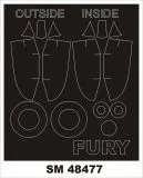 Sea Fury FB.11 mask for Airfix 1:48