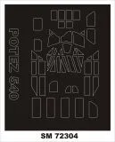 Potez 540 (Transport) mask for AZmodel 1:72