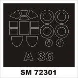 A-36 Apache mask for Brengun 1:72 A-36 Apache mask for Brengun 1:72