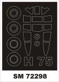 Haek H-75 mask for AZmodel 1:72 Haek H-75 mask for AZmodel 1:72