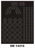 Vickers VC-10 mask for Roden 1:144