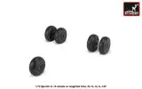 Il-14 wheels w/ weighted tires 1:72