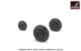 MiG-19 Farmer wheels w/ weighted tires 1:48 MiG-19 Farmer wheels w/ weighted tires 1:48
