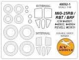 MiG-25RB/RBT mask (double sided) for ICM/ Revell 1:48