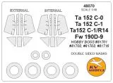 Focker Wulf Ta 152C mask for Hobby Boss 1:48