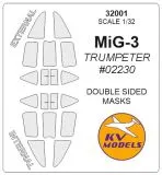 MiG-3 mask (Double sided) for Trumpeter 1:32