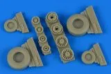 F-14B/D Tomcat weighted wheels (Tamiya) 1:48