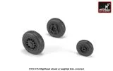 F-117A wheels w/ weighted tires 1:32