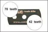Saw - Ultra - extra Smooth (70/42 teeth) 1pcs. Saw - Ultra - extra Smooth (70/42 teeth) 1pcs.