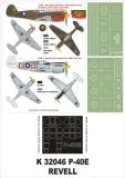 P-40E Super Mask for Revell 1:32 P-40E Super Mask for Revell 1:32