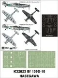Bf 109G-10 Super Mask für Hasegawa 1:32
