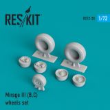 Mirage III (B/C) wheels set 1:72