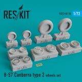 B-57 Canberra type 2 wheels set 1:72