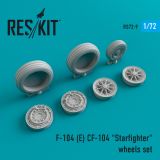 F-104E/ CF-104 "Starfighter" wheels set 1:72 F-104E/ CF-104 "Starfighter" wheels set 1:72