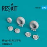 Mirage III (D/E/R/S) wheels set 1:72