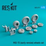 MiG-15 (early version) wheels set 1:72