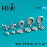 MiG-15 (late version) wheels set 1:72