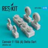 F-106А Delta Dart wheels set 1:72