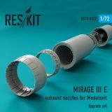 Mirage IIIE exhaust nozzles for Modelsvit 1:72 Mirage IIIE exhaust nozzles for Modelsvit 1:72