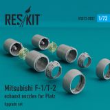 Mitsubishi F-1/T-2 exhaust nozzles for Platz 1:72 Mitsubishi F-1/T-2 exhaust nozzles for Platz 1:72