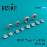 A-7 (A/B/C/E) Corsair II wheels set 1:72 A-7 (A/B/C/E) Corsair II wheels set 1:72