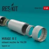Mirage IIIE exhaust nozzles for Italeri 1:48 Mirage IIIE exhaust nozzles for Italeri 1:48