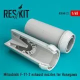 Mitsubishi F-1/T-2 exhaust nozzles for Hasegawa 1:48