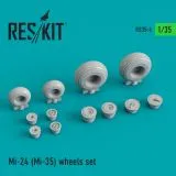 Mil Mi-24 (Mi-35) wheels set 1:35 Mil Mi-24 (Mi-35) wheels set 1:35