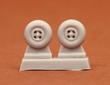 Hurricane wheels (4-spoke) for Airfix 1:72