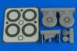 A-1H Skyraider wheels & paint masks 1:32
