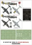 Bf 109G-14 super mask for Hasegawa 1:32 Bf 109G-14 super mask for Hasegawa 1:32