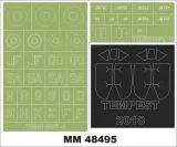 Tempest Mk.V maxi mask for Eduard 1:48